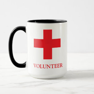 Taza Voluntario y primeros auxilios, Cruz, Ambulancia, 