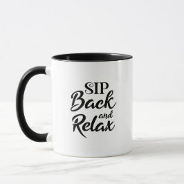 Taza Volver atrás y relajarse
