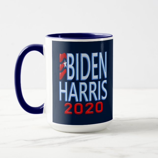 Taza Vota Biden Harris presidente 2020 Elecciones 15 oz (Izquierda)
