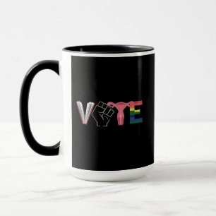 Taza Vota Feminista Derechos de la Mujer Libros Prohibi