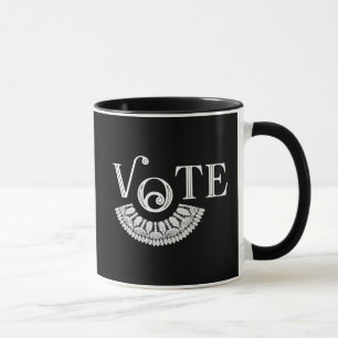 Taza Votación del Collar de la Plaza Ruth Bader Ginsbur