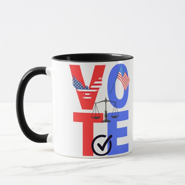 Taza Votar por favor (Izquierda)