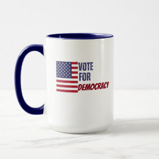 Taza Voto por la Democracia USA Elecciones 2024 Mug