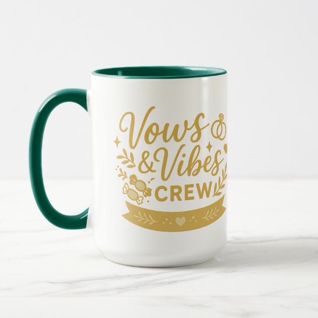 Taza Vows & Vibes Crew | Halloween Gifts (Izquierda)
