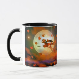 Taza Vuelo de brujas de Halloween