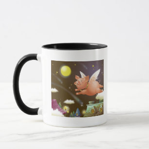 Taza Vuelo del cerdo en el cielo