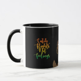 Taza Vuelos de captura sin sentimientos, mujer negra, n
