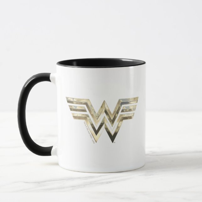 Taza W84 | Logo De La Mujer De La Maravilla Dorada (Izquierda)