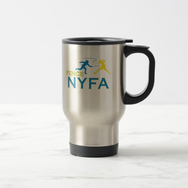 Taza w/logo del viaje de la cerca NYFA (Derecha)