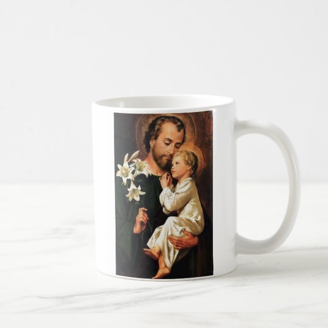 Taza w/prayer de San José en revés (Derecha)
