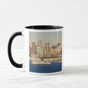 Taza WA, Seattle, el perfil de Seattle y la bahía de El