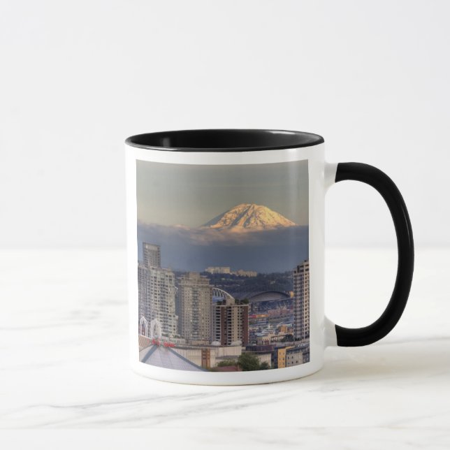Taza WA, Seattle, Mount Rainier desde Kerry Park (Derecha)