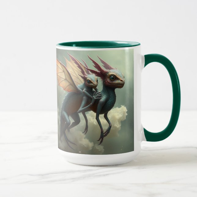 Taza „Wächter der Lüfte – Flug der Drachen“ (Derecha)