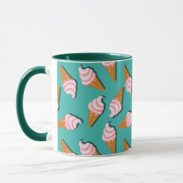 Taza Waffle cones ice cream and frozen yogurt pattern c (Izquierda)