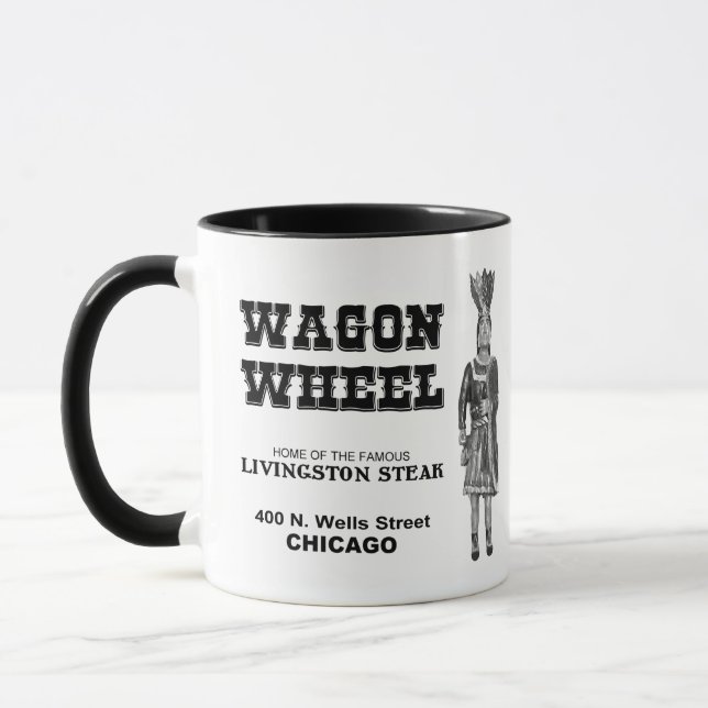 Taza Wagon Wheel Restaurant, Chicago, Illinois (Izquierda)
