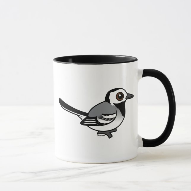 Taza Wagtail del blanco de Birdorable (Derecha)