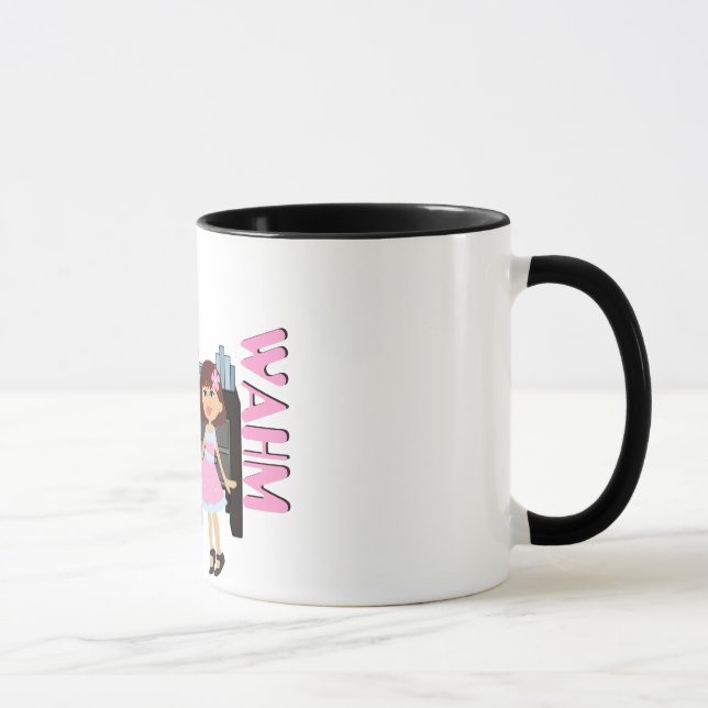 Taza WAHM (Trabajo En Casa, Mamá) Mug (Derecha)