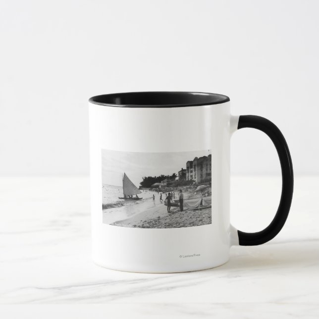 Taza Waikiki Beach and Boats Honolulu (Derecha)