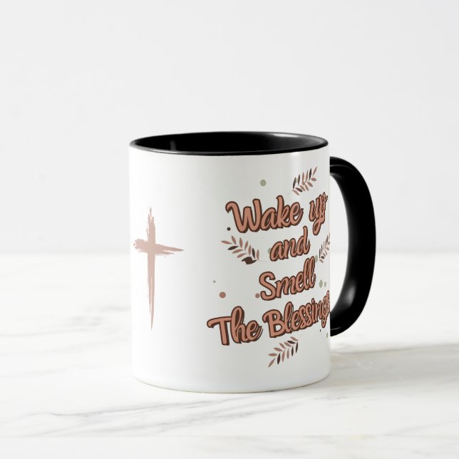 Taza Wake Up and Smell the Blessings (Anverso derecho)