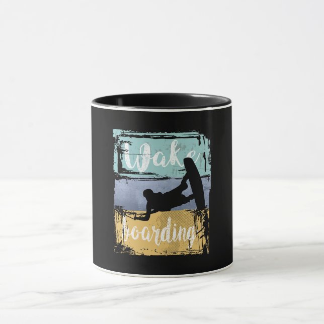 Taza Wakeboarding Retro Wakeboarder (Centro)