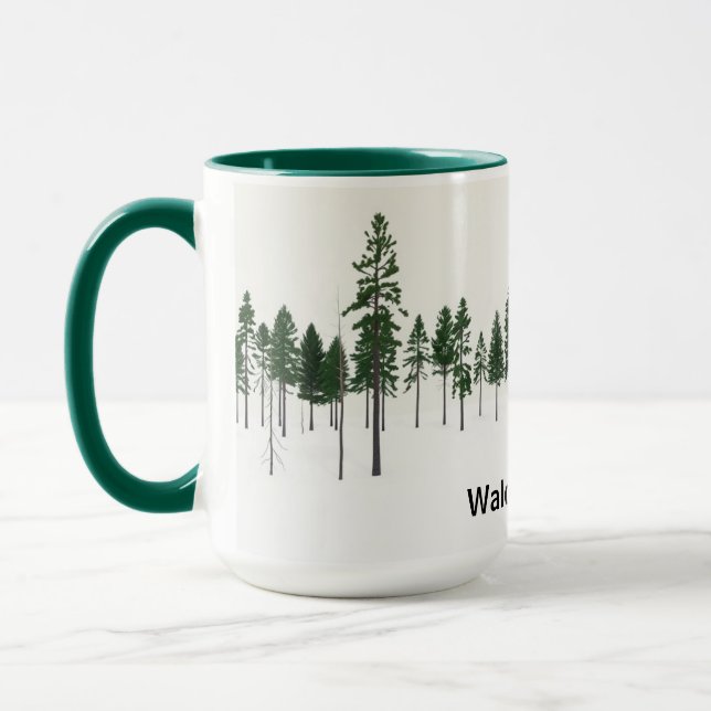 Taza Waldeinsamkeit Forest Solitude Aesthetic (Izquierda)