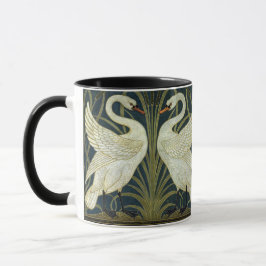 Taza Walter Crane Swan & Rush e Iris victoriano