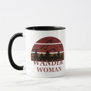 Taza Wander excursionismo camping mujer vintage