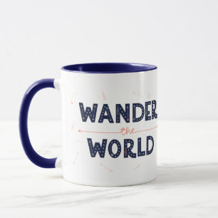 Taza Wander the World - Retro Travel Mug