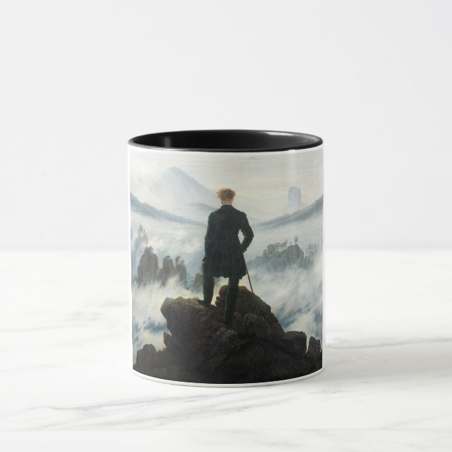 Taza Wanderer por encima del mar de niebla, Friedrich (Centro)