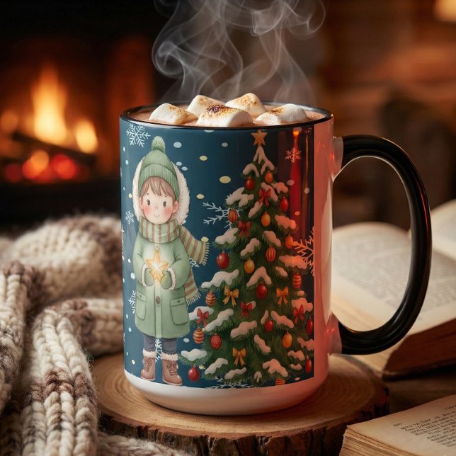 Taza Warm Christmas Magic Custom Gifts for Everyone (Subido por el creador)