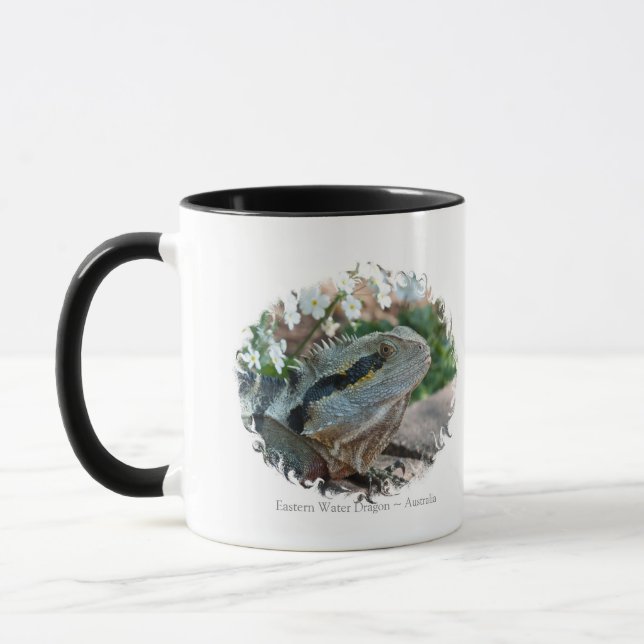 Taza Wary Eastern Water Dragon Lizard (Izquierda)