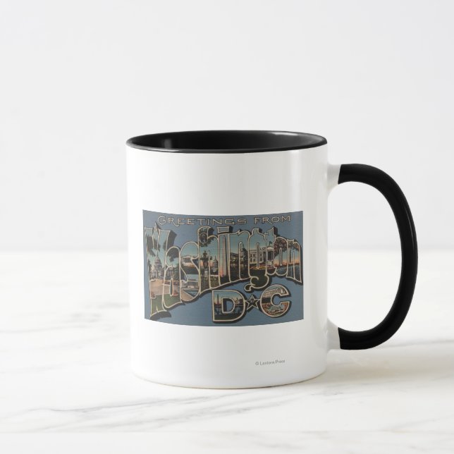 Taza Washington D.C. - Escenas de letras grandes (Derecha)