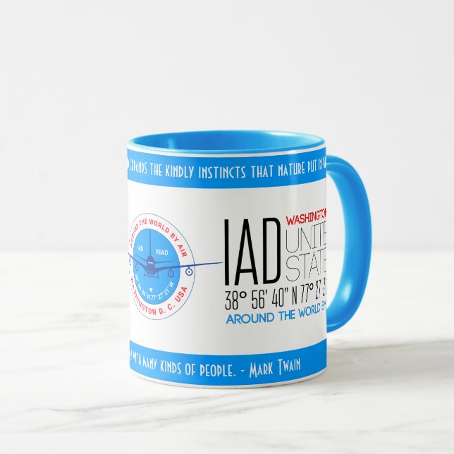Taza Washington D.C., Estados Unidos elegante (Anverso derecho)