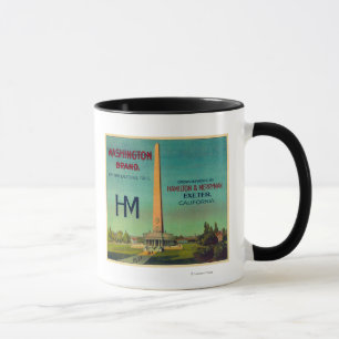 Taza Washington LabelExeter anaranjado, CA