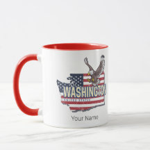 Washington State United States Map USA Souvenir