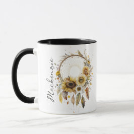 Taza Watercolor Boho Dreamcatcher