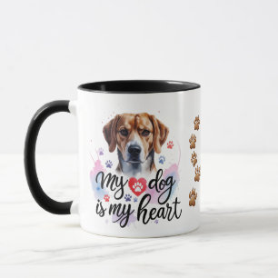 Taza Watercolor Dog Lover Combo Mug (15 oz)