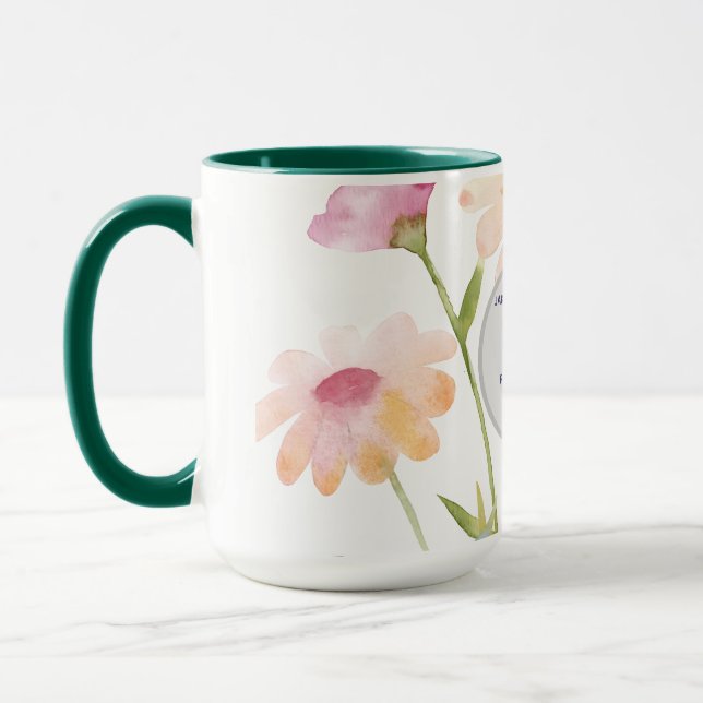 Taza watercolor flower editable (Izquierda)