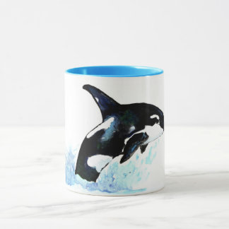 Taza Watercolor Orca