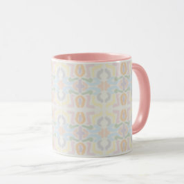 Taza Watercolor Pastel Brushstrokes On Cloud White