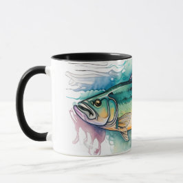 Taza Watercolor Series: Bass
