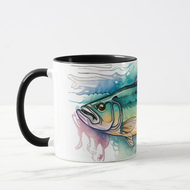 Taza Watercolor Series: Bass (Izquierda)