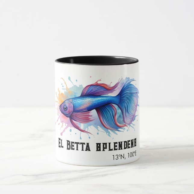 Taza Watercolor Series: Betta Fish (Centro)