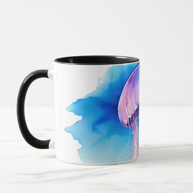 Taza Watercolor Series: Jellyfish 2 (Izquierda)
