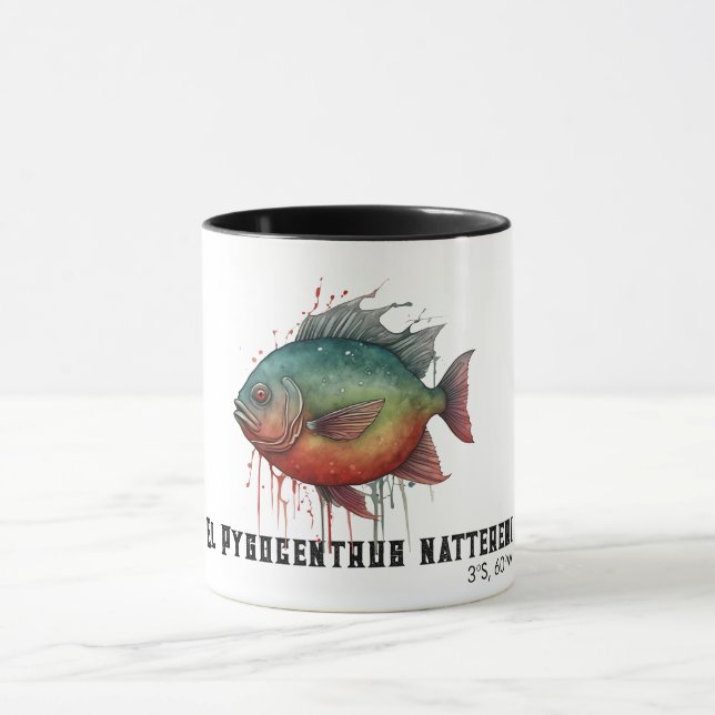 Taza Watercolor Series: Piranha (Centro)