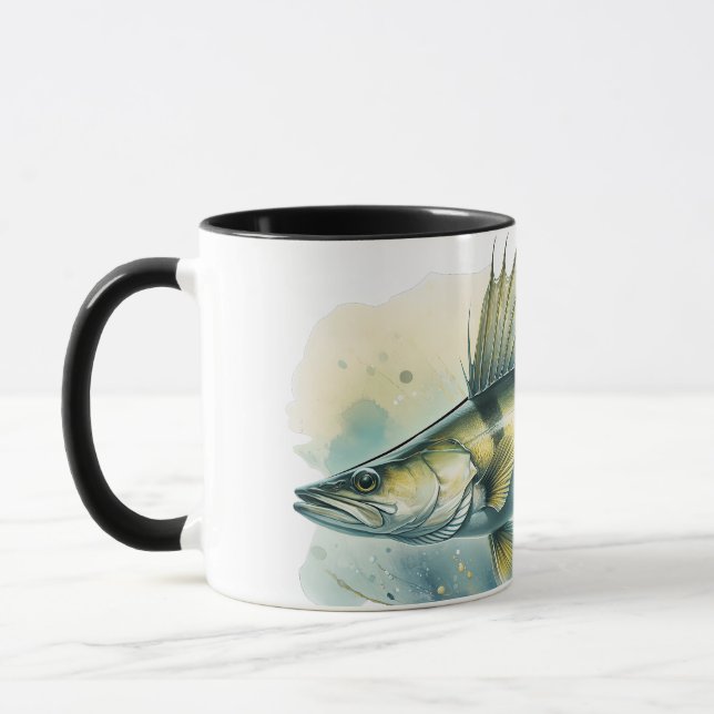 Taza Watercolor Series: Zander/Walleye (Izquierda)