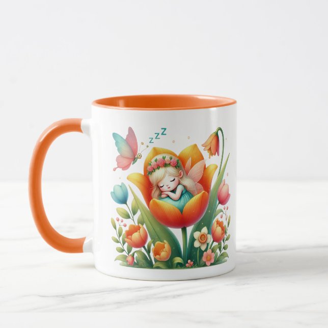 Taza Watercolor Spring Baby Fairy (Izquierda)