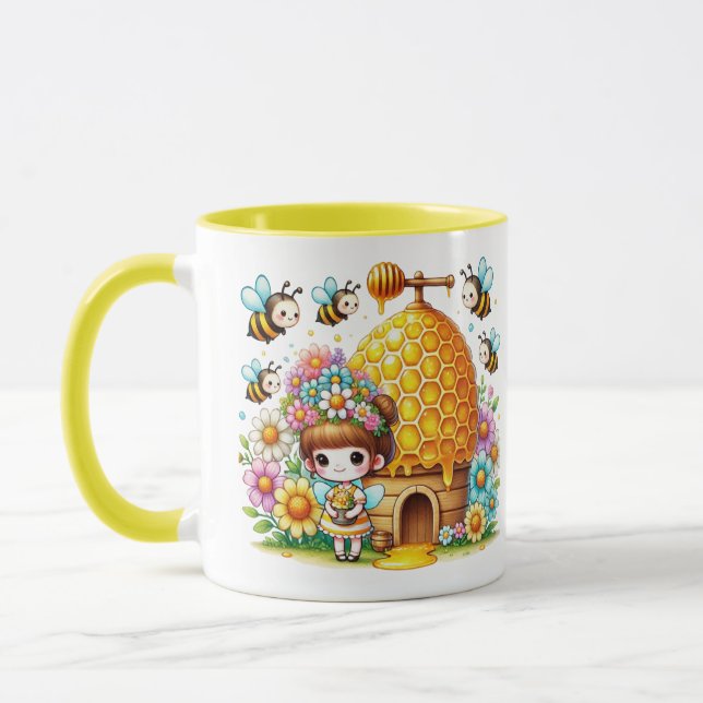 Taza Watercolor Spring Baby Fairy (Izquierda)