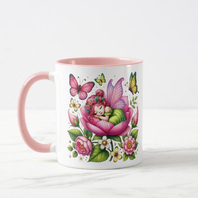 Taza Watercolor Spring Baby Fairy (Izquierda)