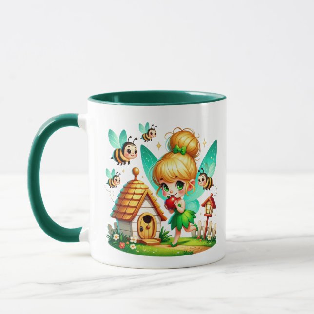 Taza Watercolor Spring Baby Fairy (Izquierda)